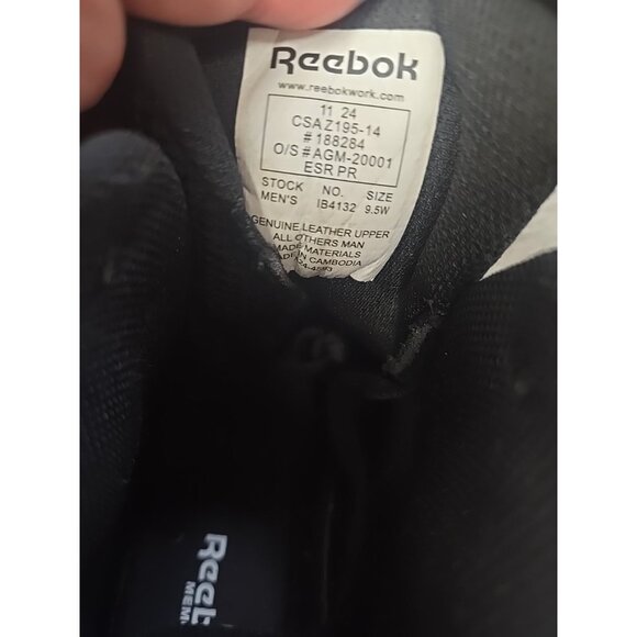 Reebok Men's IB4132 High Top Composite Toe Work Sneaker Boot Black Red Size 9.5W - Picture 8 of 8